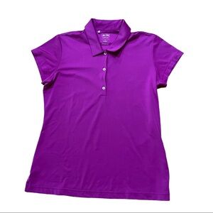 Adidas Golf Climalite Woman’s Performance Polo Golf Shirt Purple Size M EUC